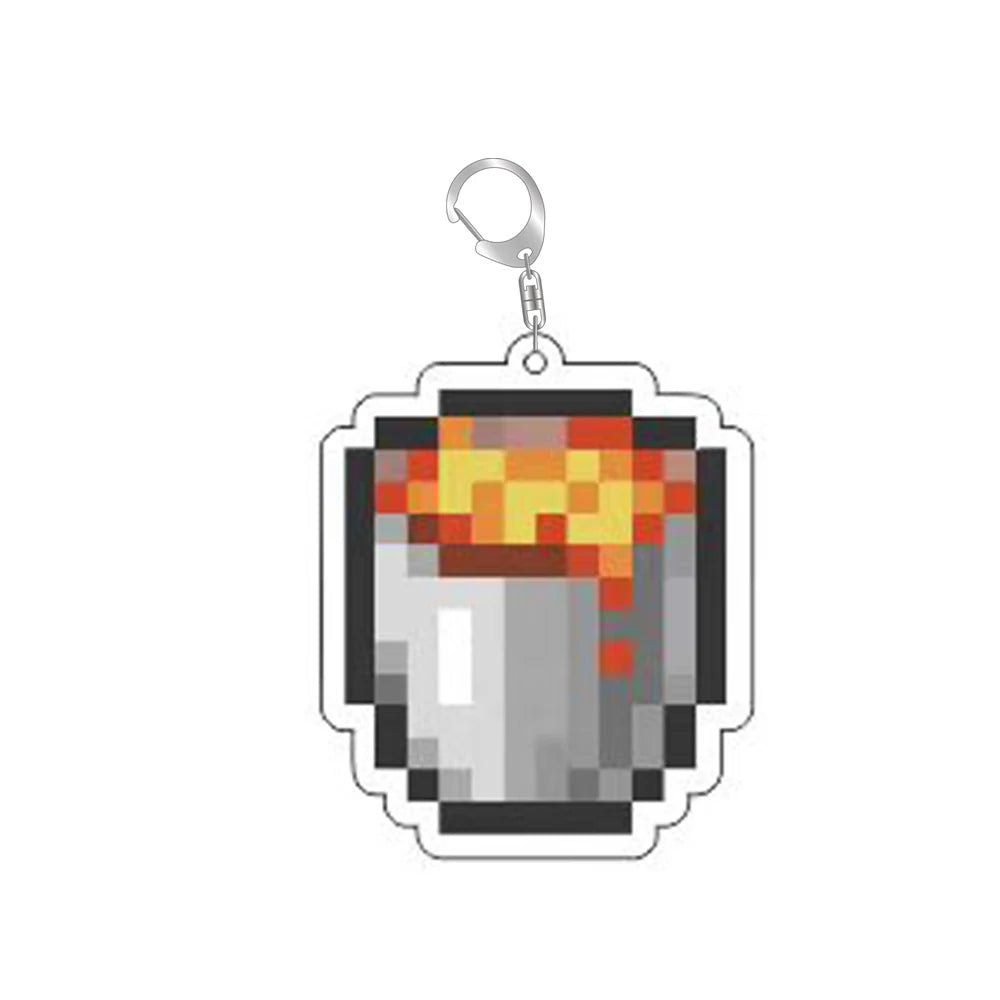 Llavero Pixel Blockverse – Colección Minecraft Retro (Pack Individual)