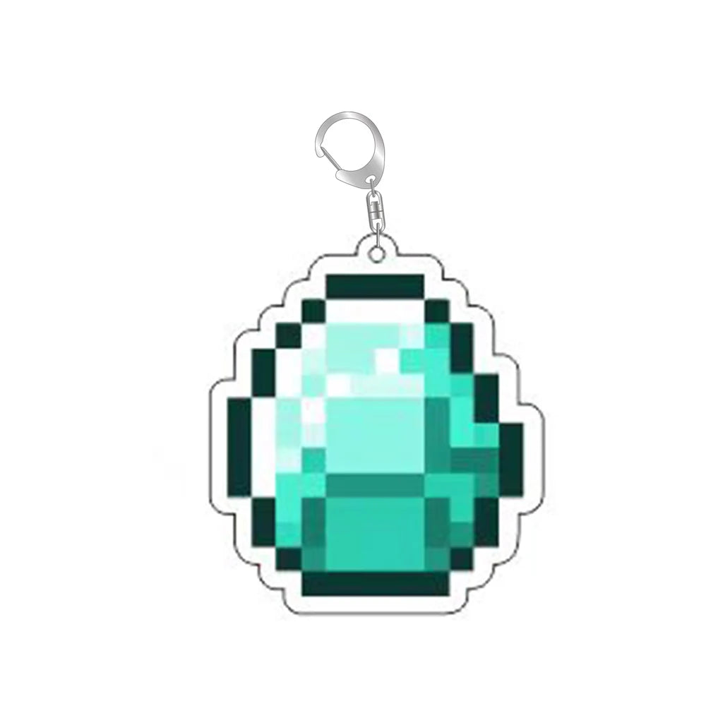 Llavero Pixel Blockverse – Colección Minecraft Retro (Pack Individual)